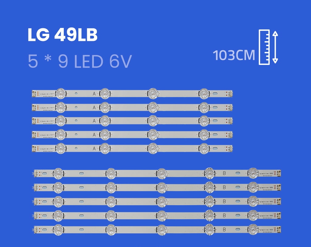 بک لایت ال جی 49LB – 49LF – 49LH – 49LY