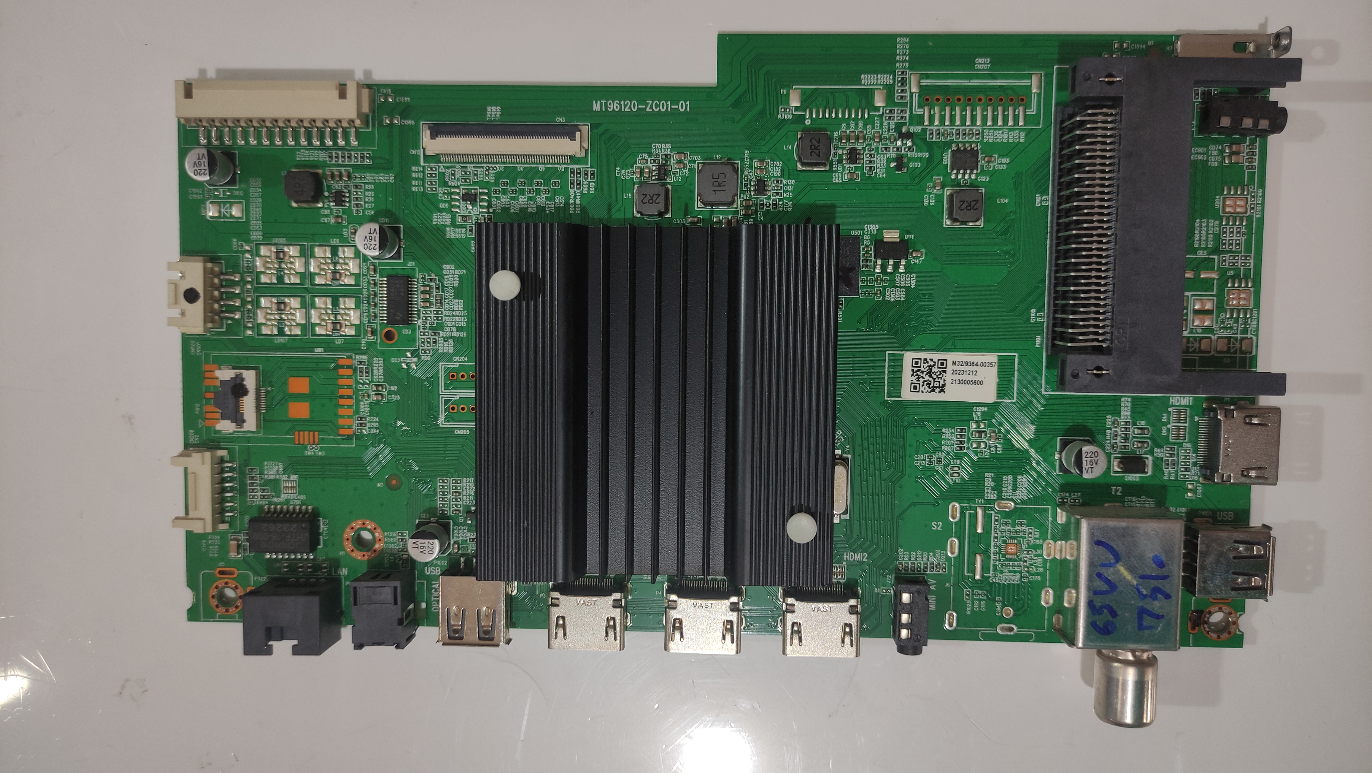 مین برد تلویزیون وینسنت 65VU7510